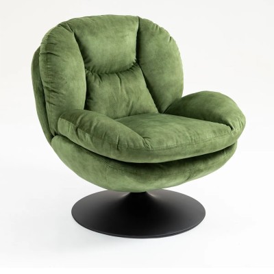 Fauteuil TOPI velours côtelé blanc 2