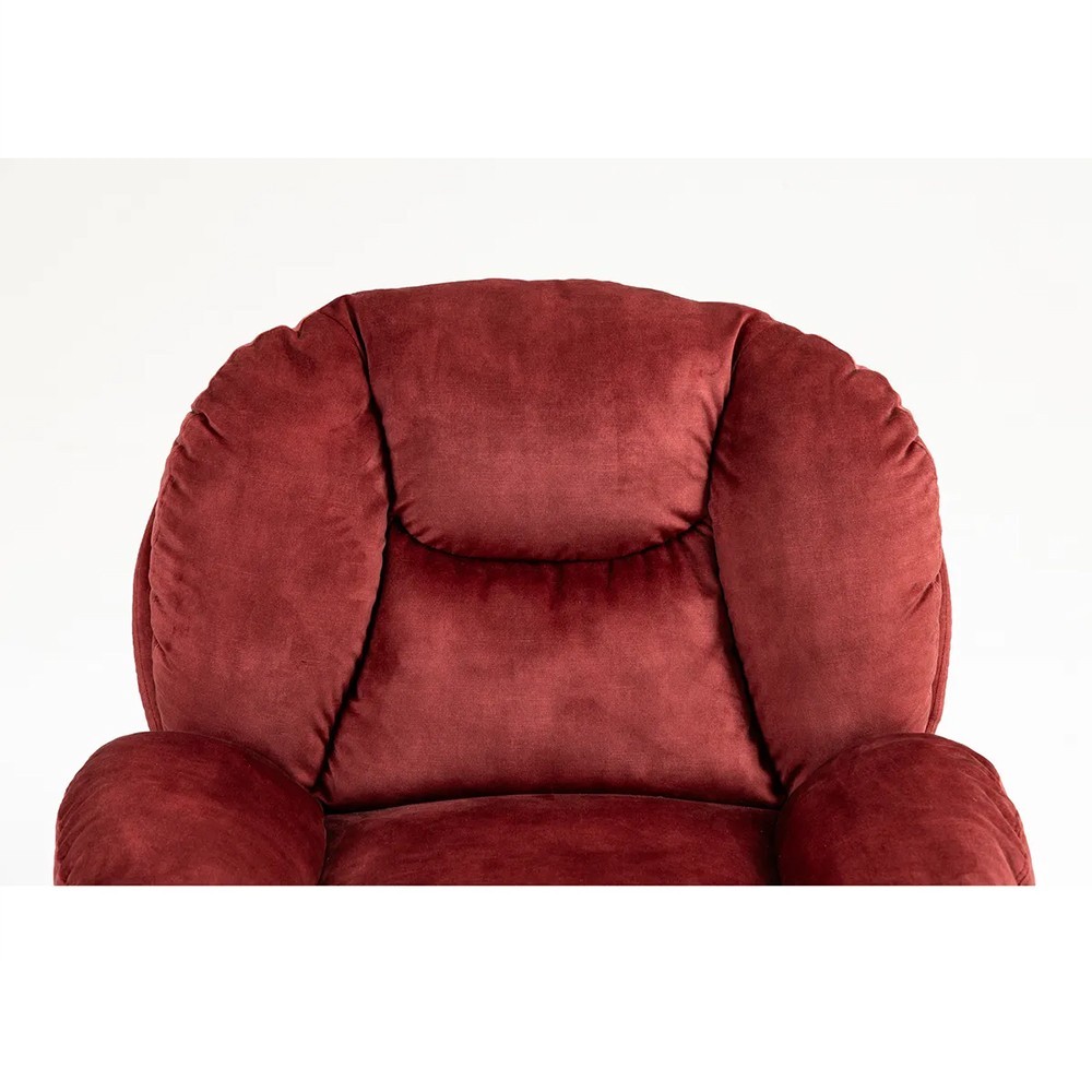 Fauteuil TOPI velours bordeaux