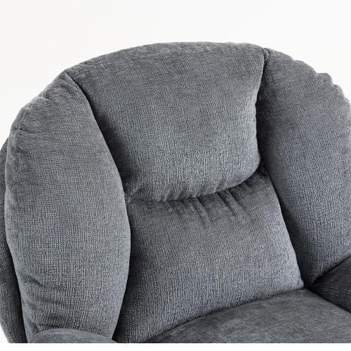 Fauteuil TOPI velours côtelé blanc