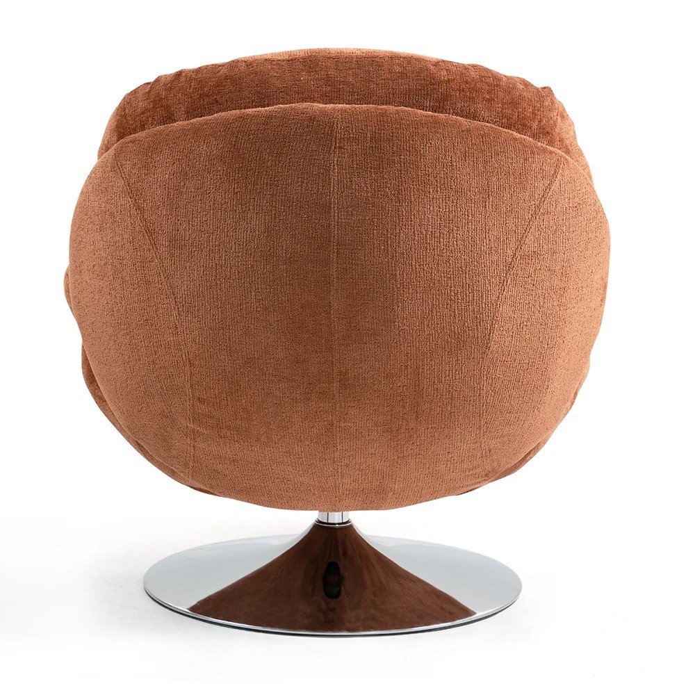 Fauteuil TOPI velours côtelé blanc