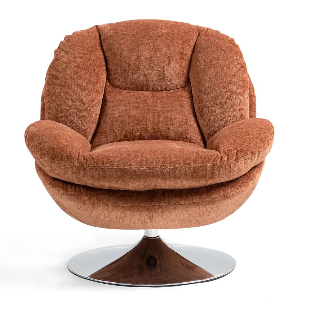 Fauteuil TOPI velours côtelé blanc