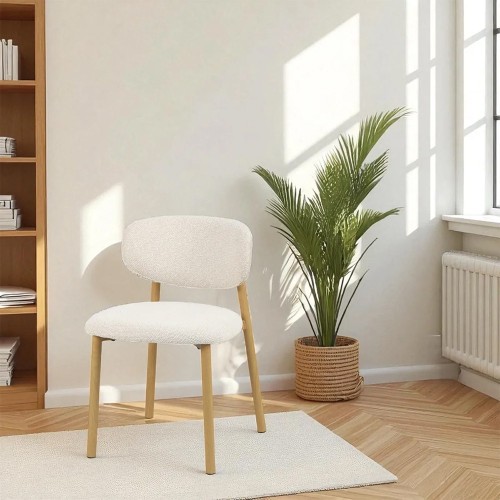 Chaise Dala tissu écru