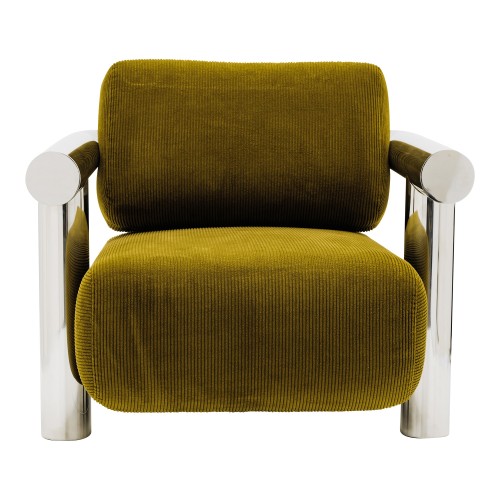 Fauteuil Claude inox poli