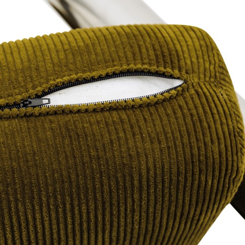 Fauteuil Claude inox poli