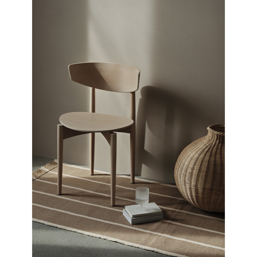 Tapis Kelim Calm -Sable foncé/Blanc cassé
