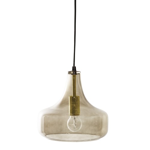 Yuser hanglamp, Bruin, Glas