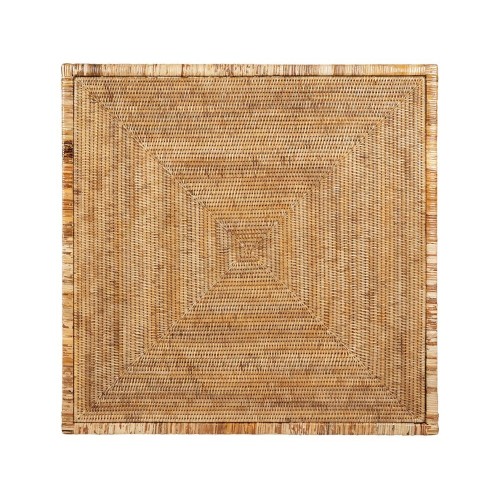 Tavolino nidificante PASIL (set di 3) in rattan naturale