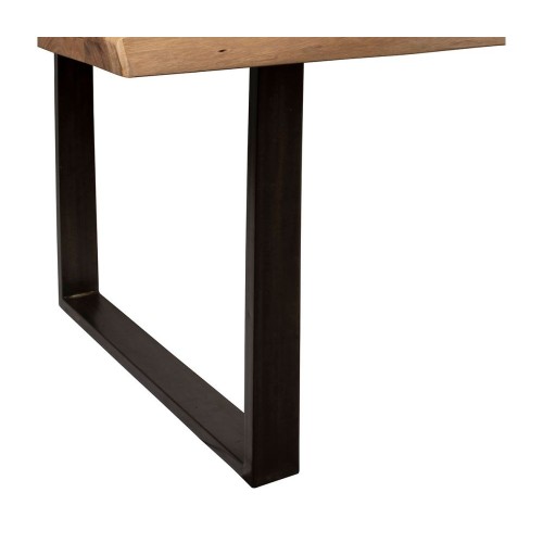 Table à manger FACTORY en acacia massif et pieds en fer noir 240x110cm