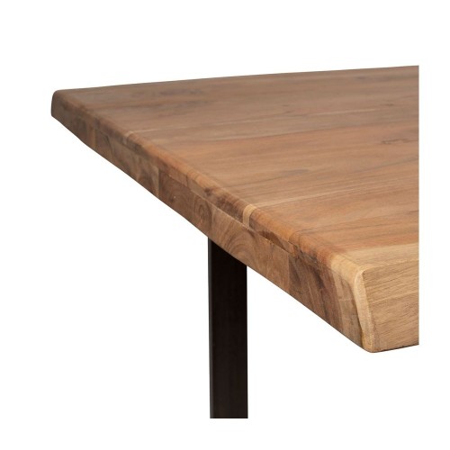 Table à manger FACTORY en acacia massif et pieds en fer noir 240x110cm