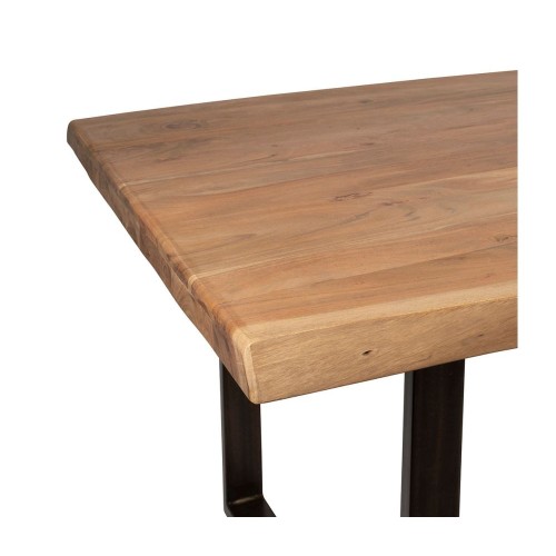 Table à manger FACTORY en acacia massif et pieds en fer noir 240x110cm