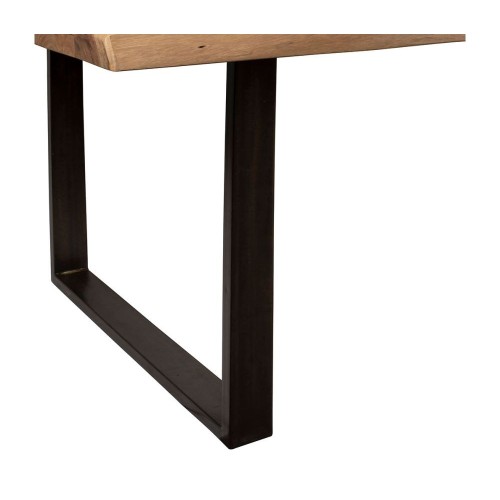 Esstisch FACTORY aus massivem Akazienholz und schwarzen Eisenbeinen 200 X 100 X H77CM