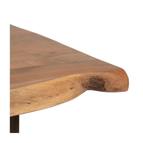 FACTORY dining table in solid acacia with black iron legs 200 X 100 X H77CM