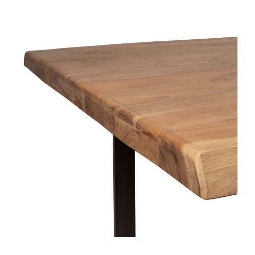 Tavolo da pranzo FACTORY in acacia massiccia e gambe in ferro nero 200 X 100 X H77CM