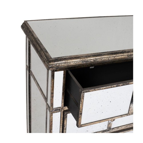 Commode en bois miroir patine 3 tiroirs