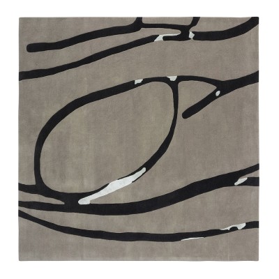 Taupe basho rug Acsento