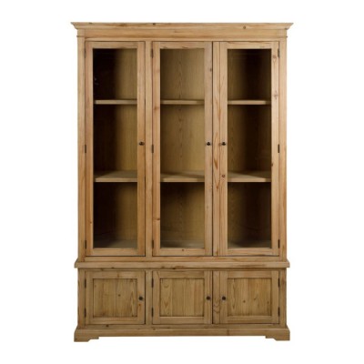 BÜCHERREGAL MIT 6 TÜREN ABBEY NATUR CÔTE TABLE