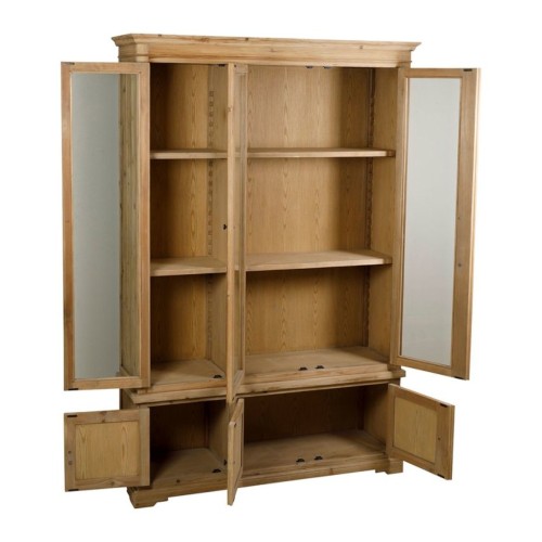 6-DOOR BOOKCASE ABBEY NATUREL