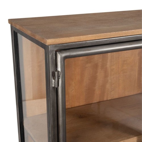 CABINET 2 PORTES TUCSON NATUREL+GRIS
