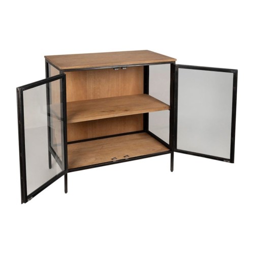 NIEDRIGES SIDEBOARD MIT 2 TÜREN TUCSON NATUR GRAU