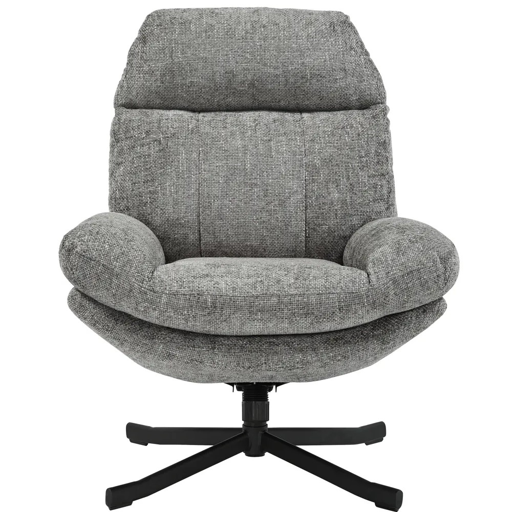 Fauteuil inclinable pivotant gris foncé - CHILL