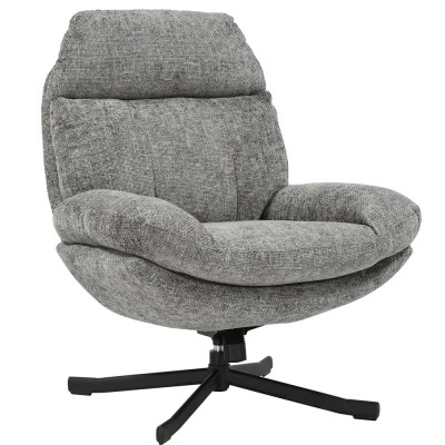 Fauteuil inclinable pivotant gris foncé - CHILL 2