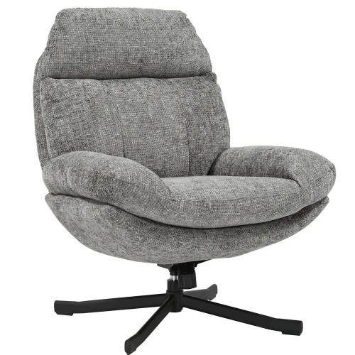 Fauteuil inclinable pivotant gris foncé - CHILL