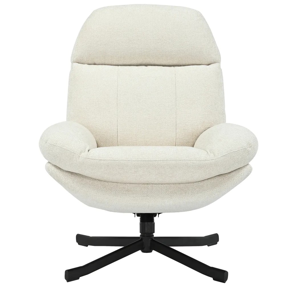 Fauteuil inclinable pivotant écru - CHILL
