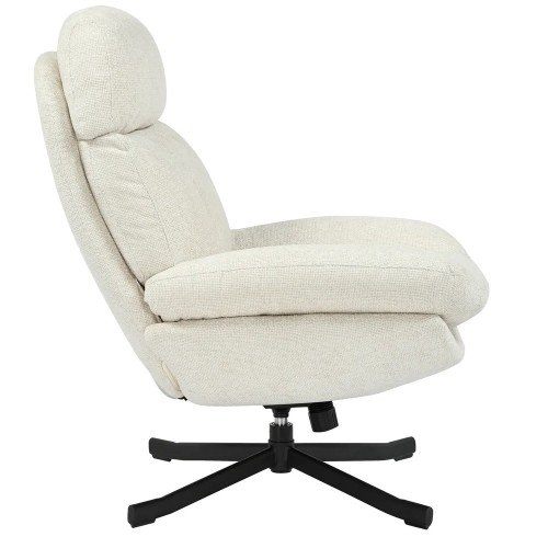 Fauteuil inclinable pivotant écru - CHILL