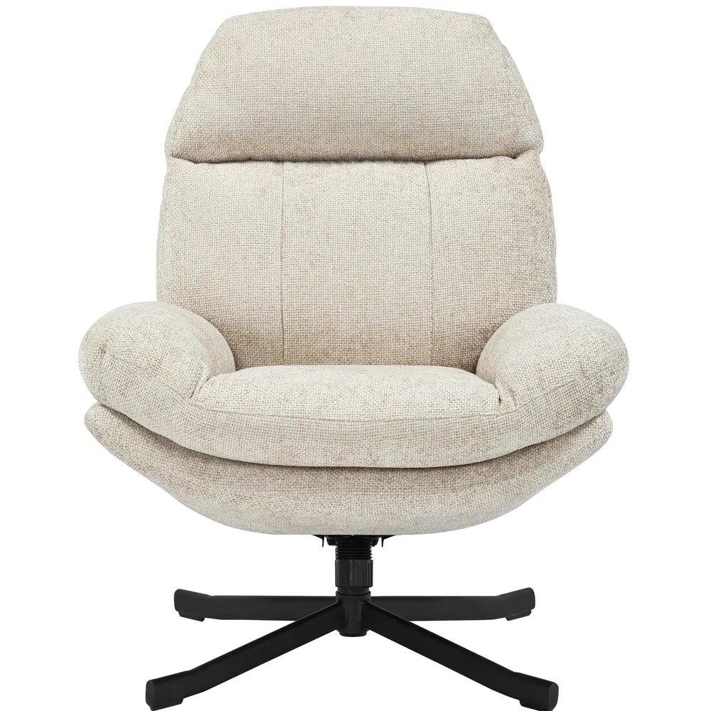 Fauteuil inclinable pivotant taupe- CHILL