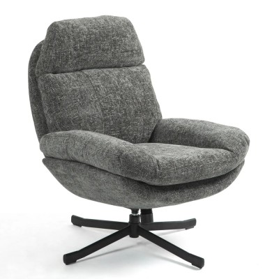 Sillón reclinable giratorio gris - CHILL 2