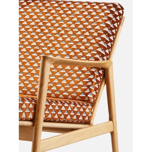 Stefan fauteuil - in Casamance Rood Uroko