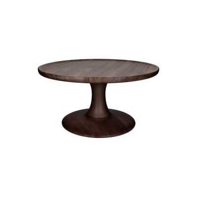 Couchtisch Seraph- DIA 60 x H 30 cm- dunkles Holz Pomax