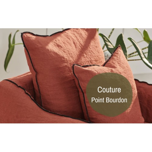 Cap Ferret Leinen Batard-Sofa 3-Sitzer (Rand an Rand) Moodntone