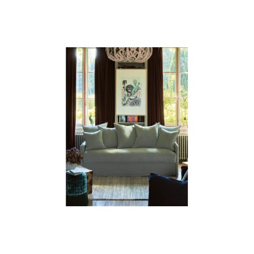 Bettsofa aus Leinen Cassis 2-Sitzer Moodntone