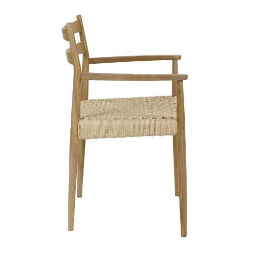 Chaise MINOU en bois de frêne - Naturel