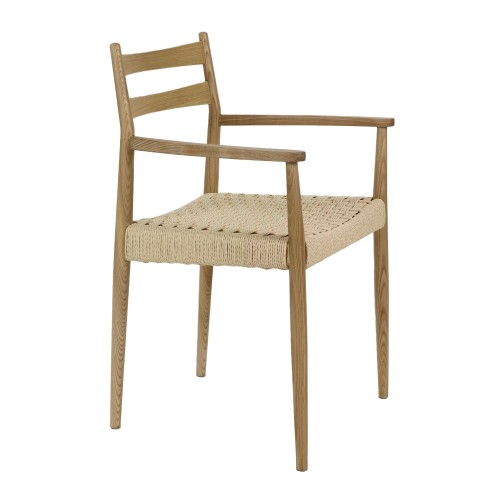 Chaise MINOU en bois de frêne - Naturel