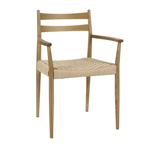 Chaise MINOU en bois de frêne - Naturel