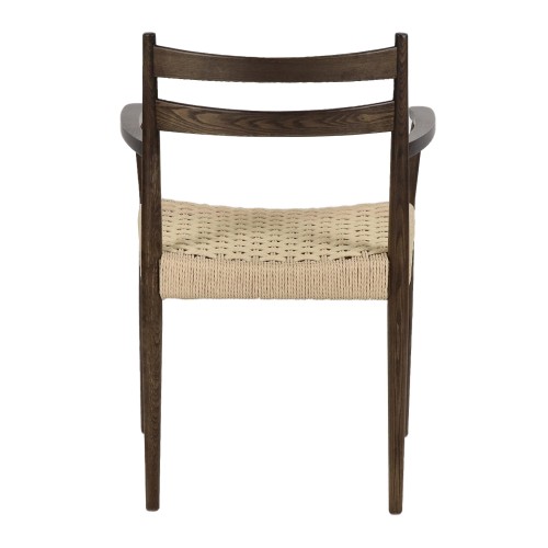 Chaise MINOU en bois de frêne - Noyer