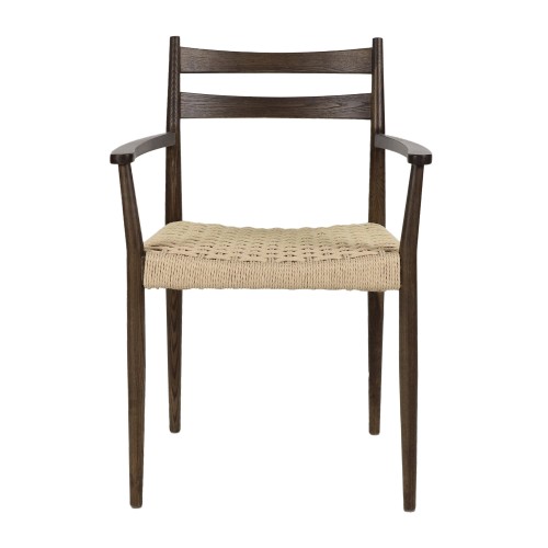 Chaise MINOU en bois de frêne - Noyer
