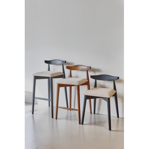 Tabouret de bar MANDELA - L 48 x l 53 x H 88,5 cm