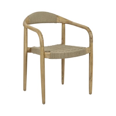 Chaise MIRA en bois d'accacia - Naturel Pomax