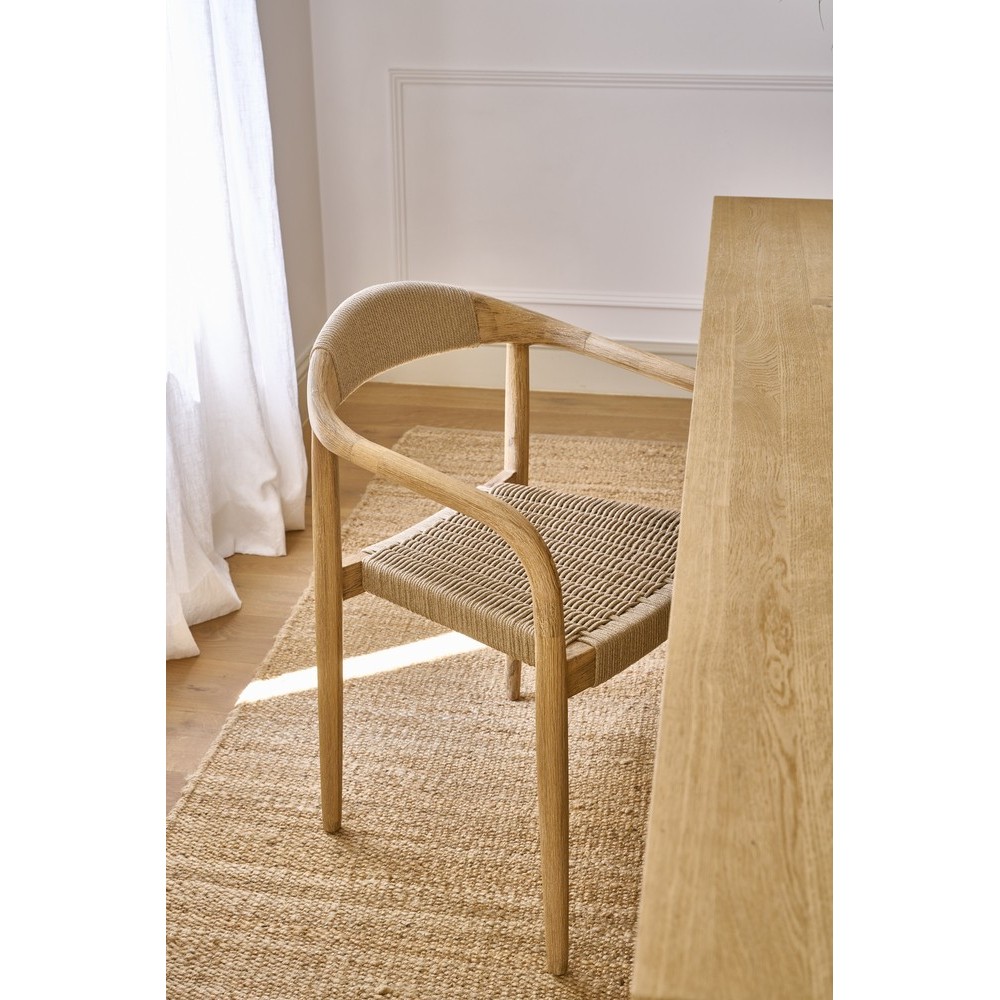 Chaise MIRA en bois d'accacia - Naturel