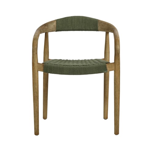 Chaise MIRA en bois d'accacia - Vert