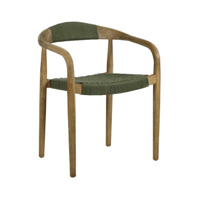 Chaise MIRA en bois d'accacia - Naturel Pomax