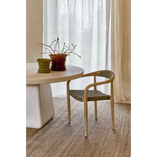 Chaise MIRA en bois d'accacia - Vert