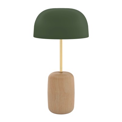 Table lamp Nina, brass stem/slate grey shade Hartô