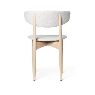 Chaise Herman- Hêtre blanc / revêtement en tissus bouclé doux 2