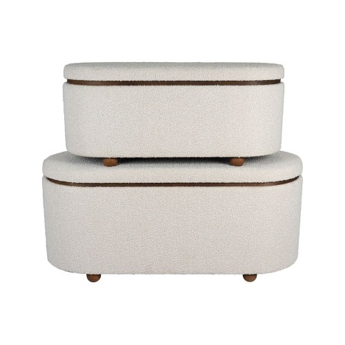 Banc coffre ALPINIA blanc X2