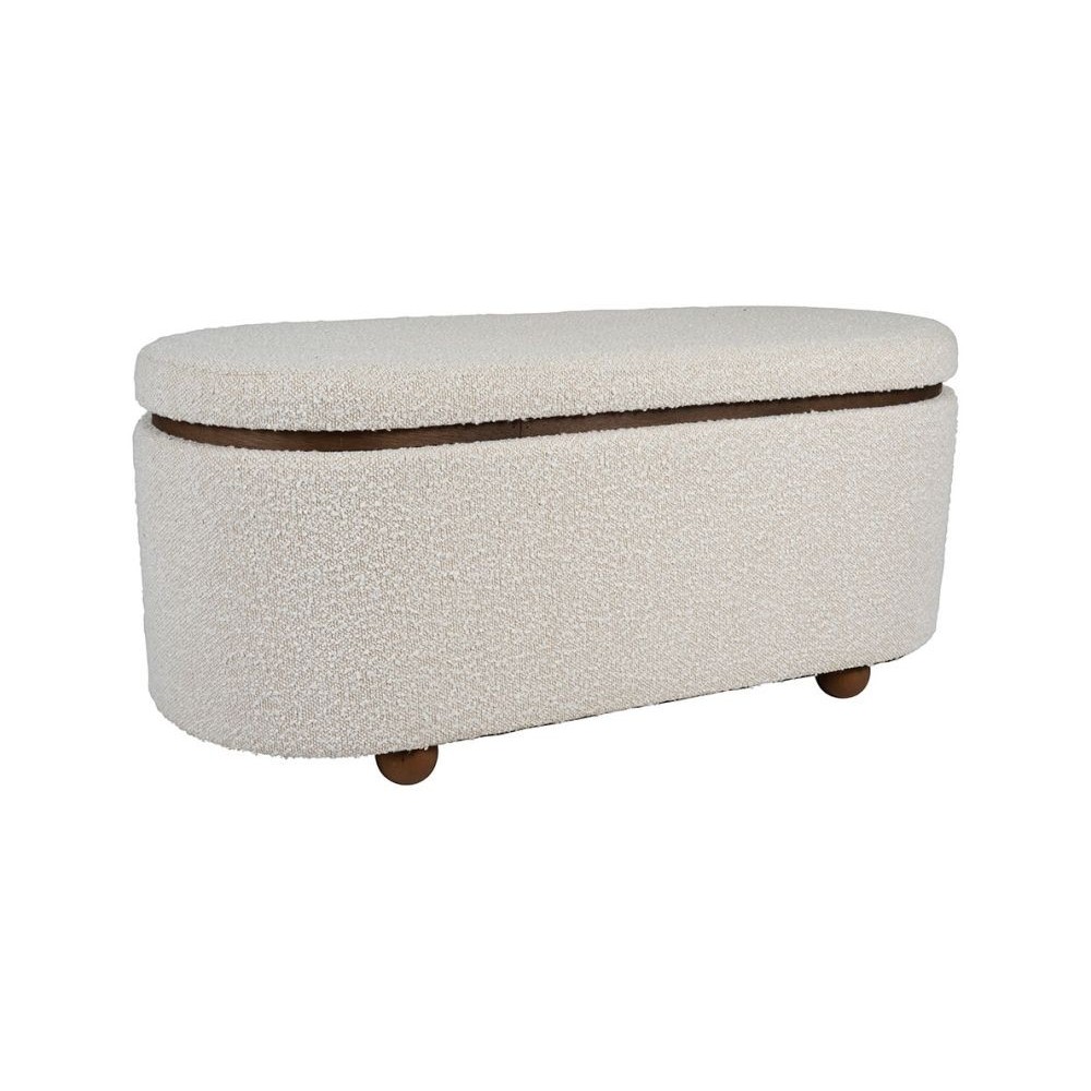 Banc coffre ALPINIA blanc X2