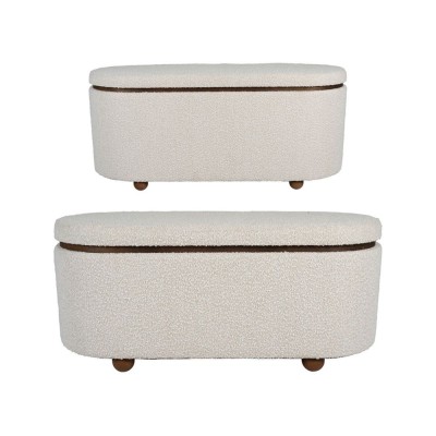 Banc coffre ALPINIA blanc X2 2